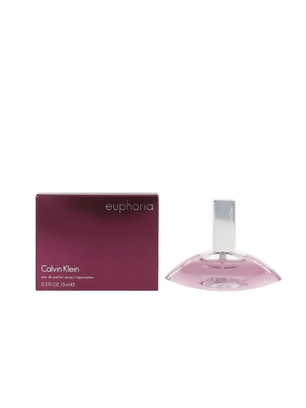 Calvin Klein Euphoria Women's Fragrance in Pink Bottle with Plum Box